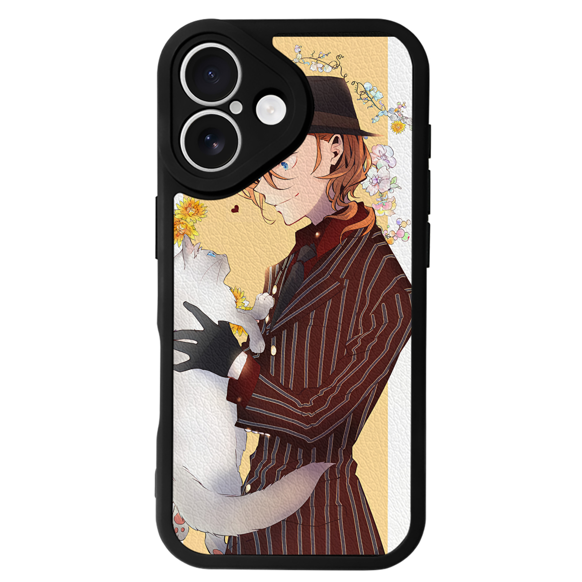 （画像用） 文豪ストレイドッグス Bungo Stray Dogs 【iPhone 16シリーズ対応】シリコンスマホケース（レザー調） 材質：シリコン